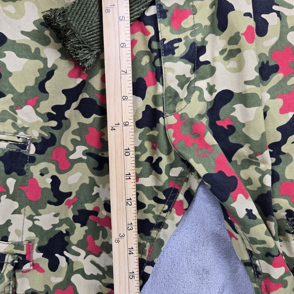 Jordan Craig Cargo Pants Mens 32x32 Camouflage Red Green Camo Cotton Style 5083D - Picture 7 of 12